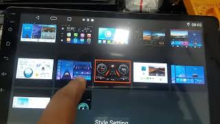 How to change Theme in Android Car stereo. Style setting password of T5 Android Car Player. screenshot 5