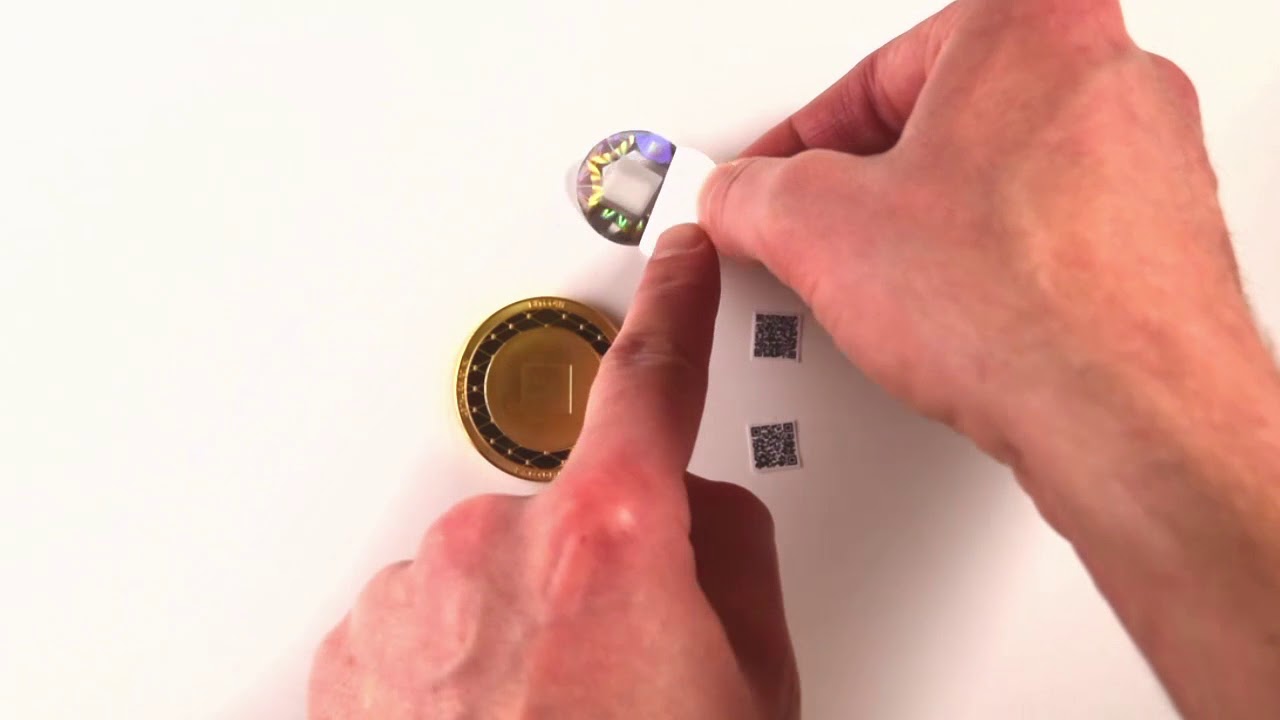 Apply Hologram to Coin (Cold Storage Wallet) YouTube