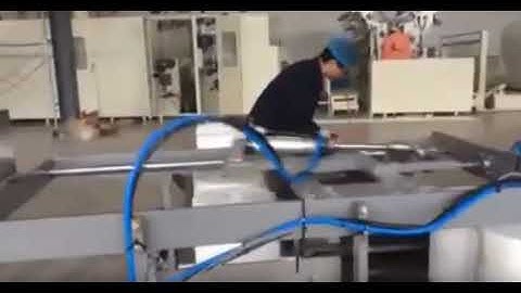 2 rolls bobbin maxi roll paper shrinking wrapping machine