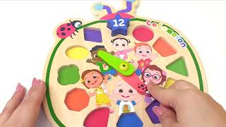 best learning shapes colors toddlers coco melon pop up toy