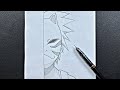 Anime sketch | how to draw kakashi wearing anbu mask step-by-step