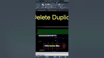 Delete duplicate lines and objects in your AutoCAD drawing #architecture #construction #autocad