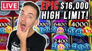 EPIC $16,000 on HIGH LIMIT SLOTS ➤ Starting with a JACKPOT!