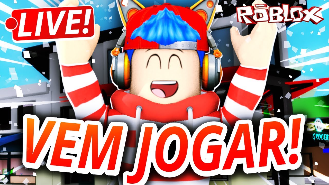 🔴 ROBLOX AO VIVO! 🔴 VEM JOGAR? JENNA ONLINE! JOGANDO BROOKHAVEN RP,  MURDER E MAIS JOGOS COM O BONDE! 