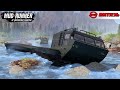 Spintires: MudRunner - DT-30 VITYAZ Tracked All-terrain Vehicle Driving On A Mountain River