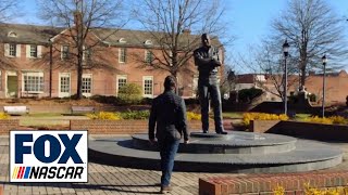Jeff Gordon visits Dale Earnhardt's statue, explains his No. 3 tribute: 'I miss him' | NASCAR on FOX