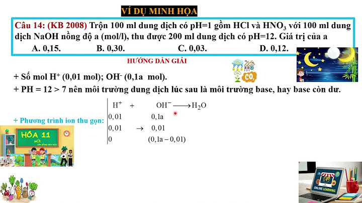 Bài toán trộn dung dịch naoh vs hcl