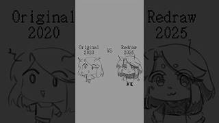 2020 art vs 2025 redraw ! #originalcharacter #feed #shorts #art