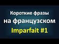 Короткие фразы на французском ‒ Прошедшее время "imparfait" #1