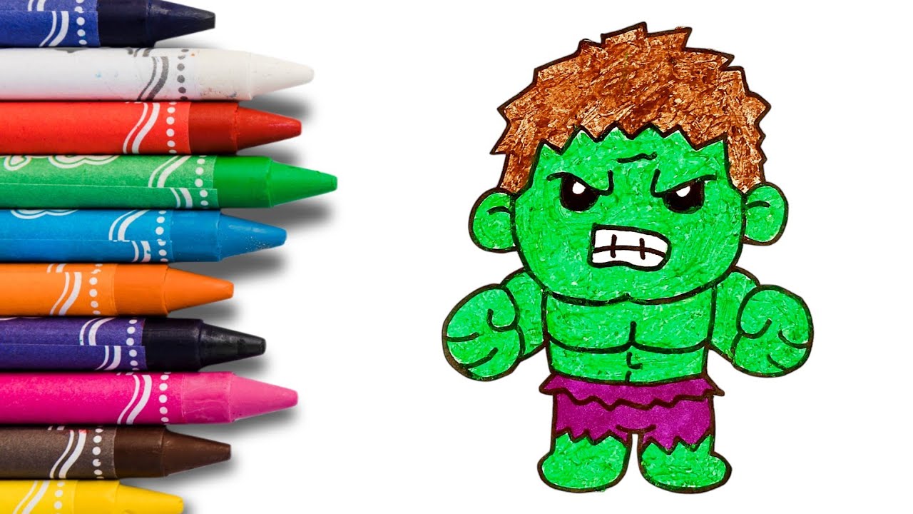 How to painting hulk - Step by Step Guide | Easy Way | Hulk zeichnen ...