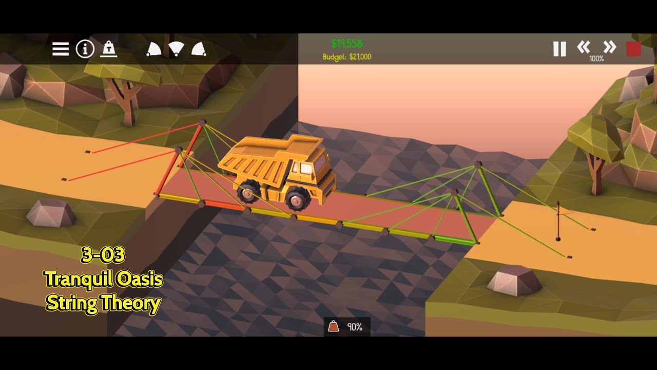 String Theory Polybridge Poly Bridge 2 - Tranquil Oasis - String Theory (3-03) - YouTube