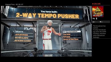 RAREST BUILD IN NBA2K20! 2- WAY TEMPO PUSHER!