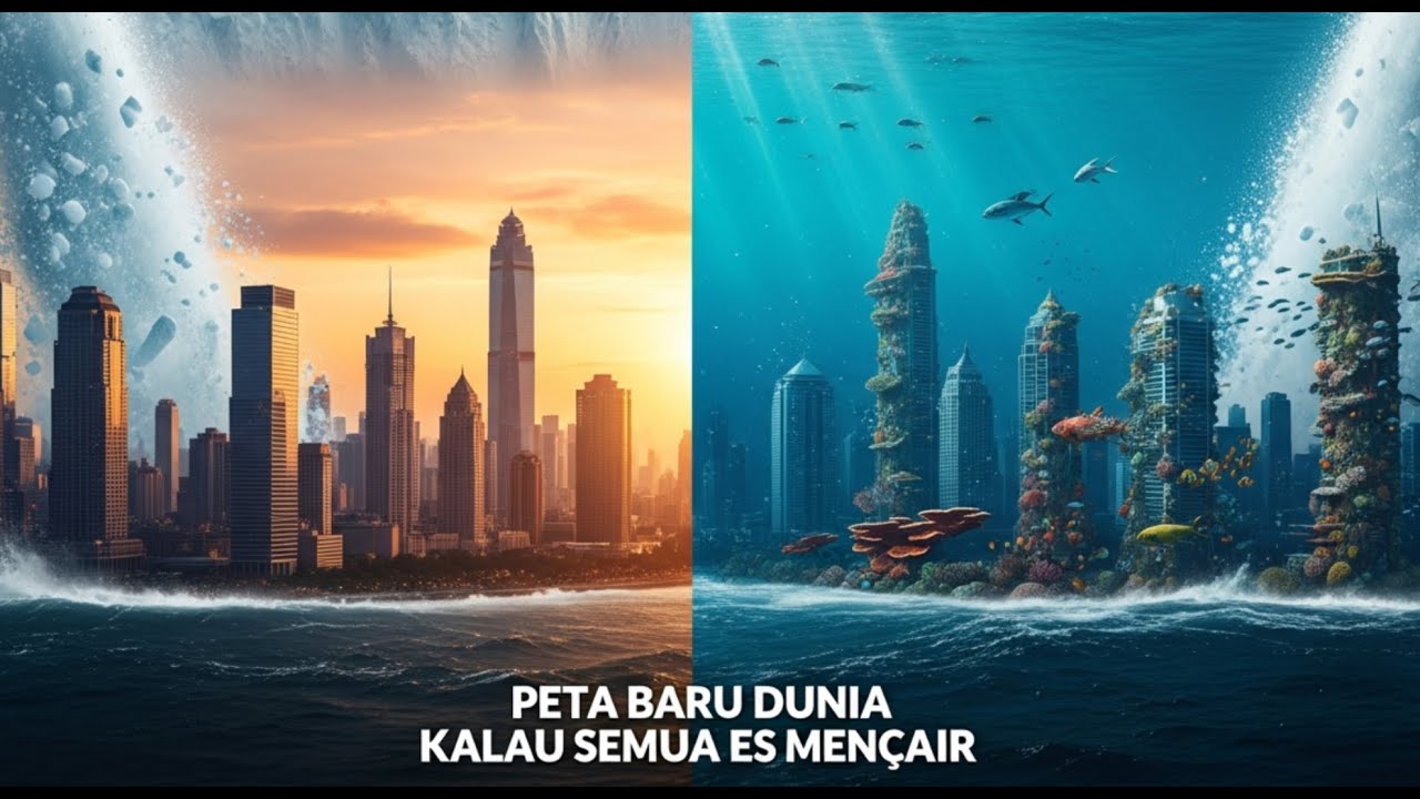 Jika Seluruh Es di Antartika Mencair, Inilah Wajah Baru Peta Dunia Kita.