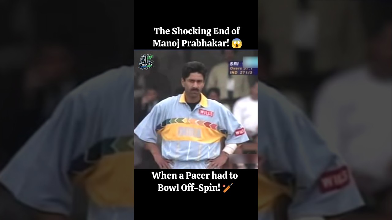 Manoj Prabhakar’s Dramatic End of Career | 1996 World Cup 🏏