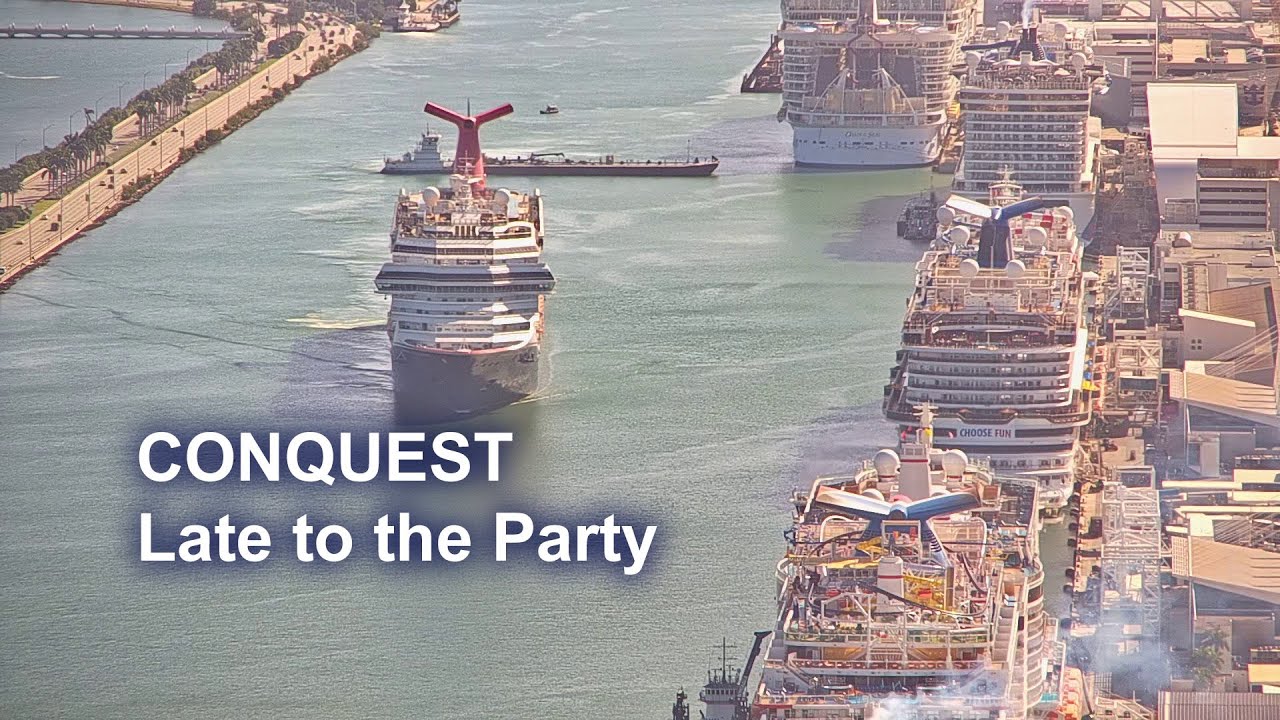 Conquest shows up late in Miami