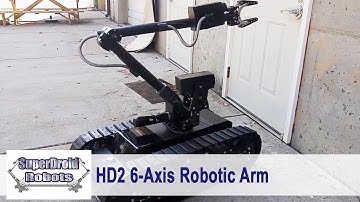 Tactical Robot with  6-Axis Robotic Arm Demo by SuperDroid HD2 Mastiff