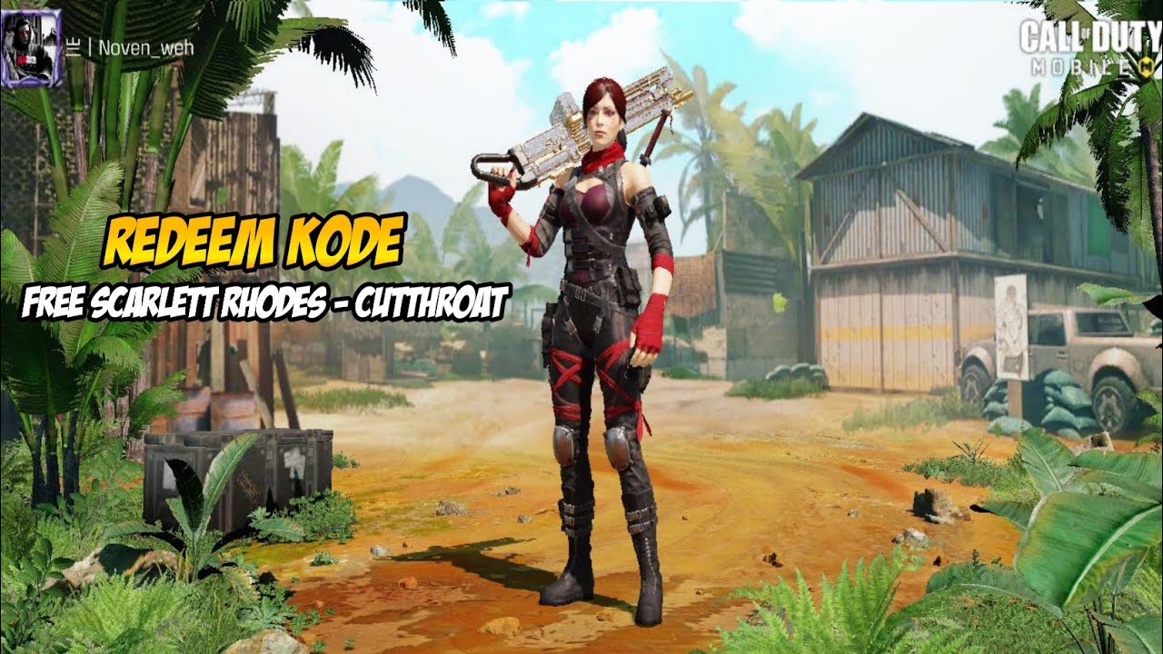 Redeem kode Terbaru codm free karakter Scarlett Rhodes - Cutthroat ...