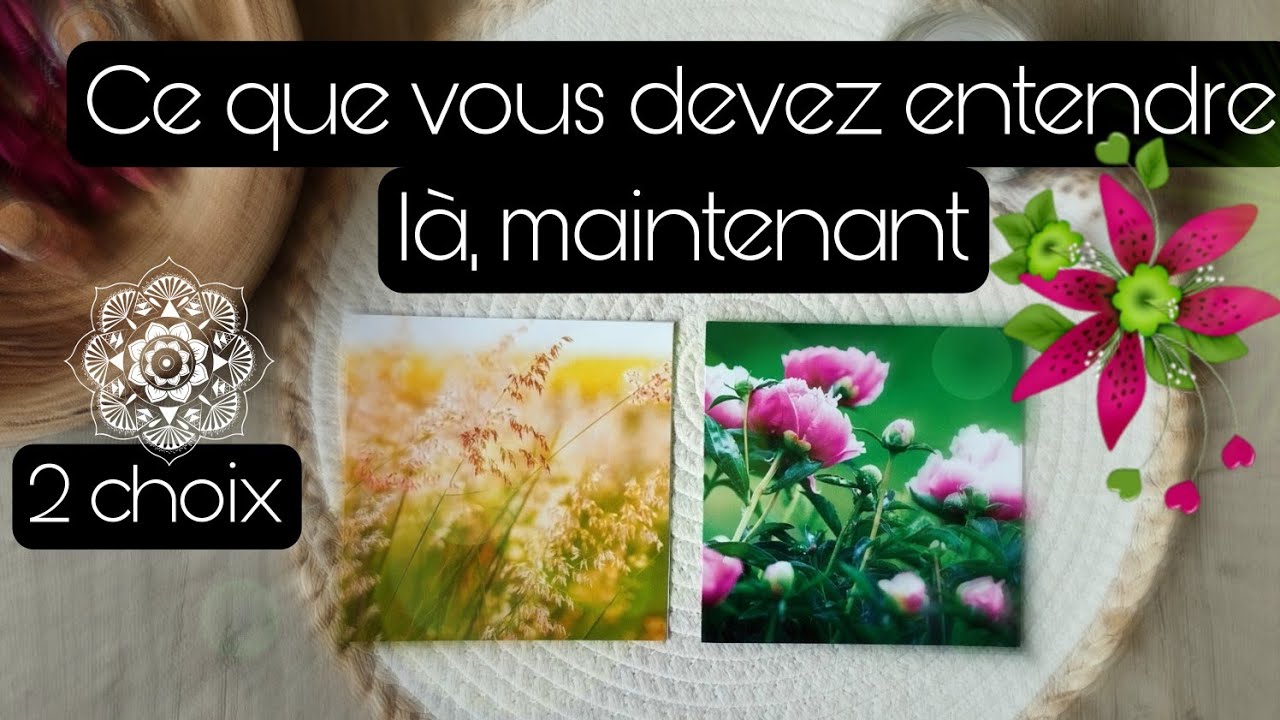 Ce que vous devez entendre là maintenant ✨ 2 choix ✨ Intemporel