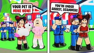 Becoming Scammer Police In Adopt Me Arresting Scammers Roblox Adopt Me - 3sb games roblox names