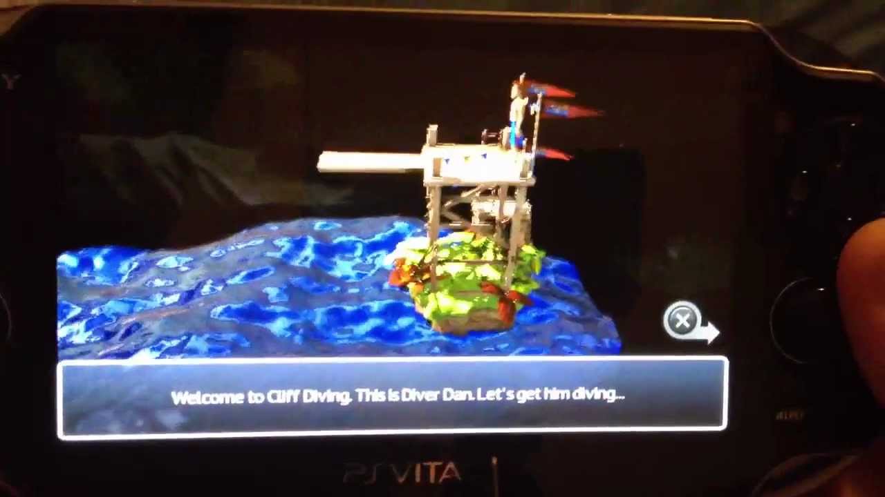 PSVITA Cliff Diving ARGameplay HQ YouTube