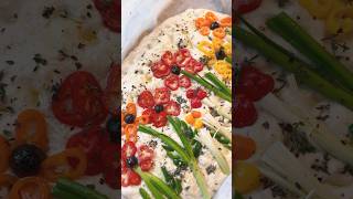 Focaccia Bread Art | Bread Recipe #focaccia #breadrecipe #foodart #foodasmr #foodstyling #asmr