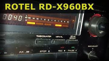 Rotel RD-960BX - vintage single stereo cassette deck w Dolby B & C