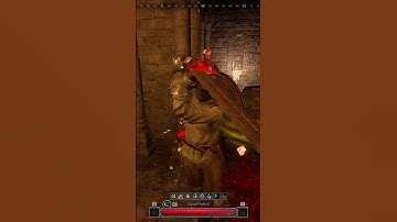 VIKING SWORD DESTROYS LONGSWORD ROLEPLAYER | Dark And Darker #darkanddarker #shorts #barbarian #pc