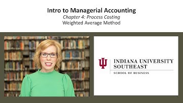 CH4: Weighted Average Method - Comprehensive Problem