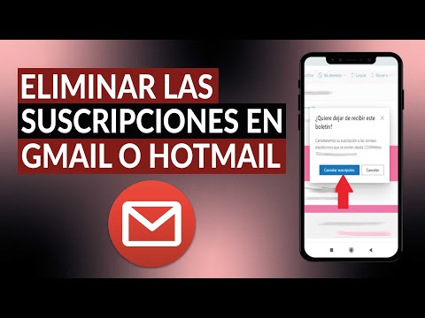 Cómo eliminar las suscripciones de páginas de mi correo HOTMAIL o GMAIL