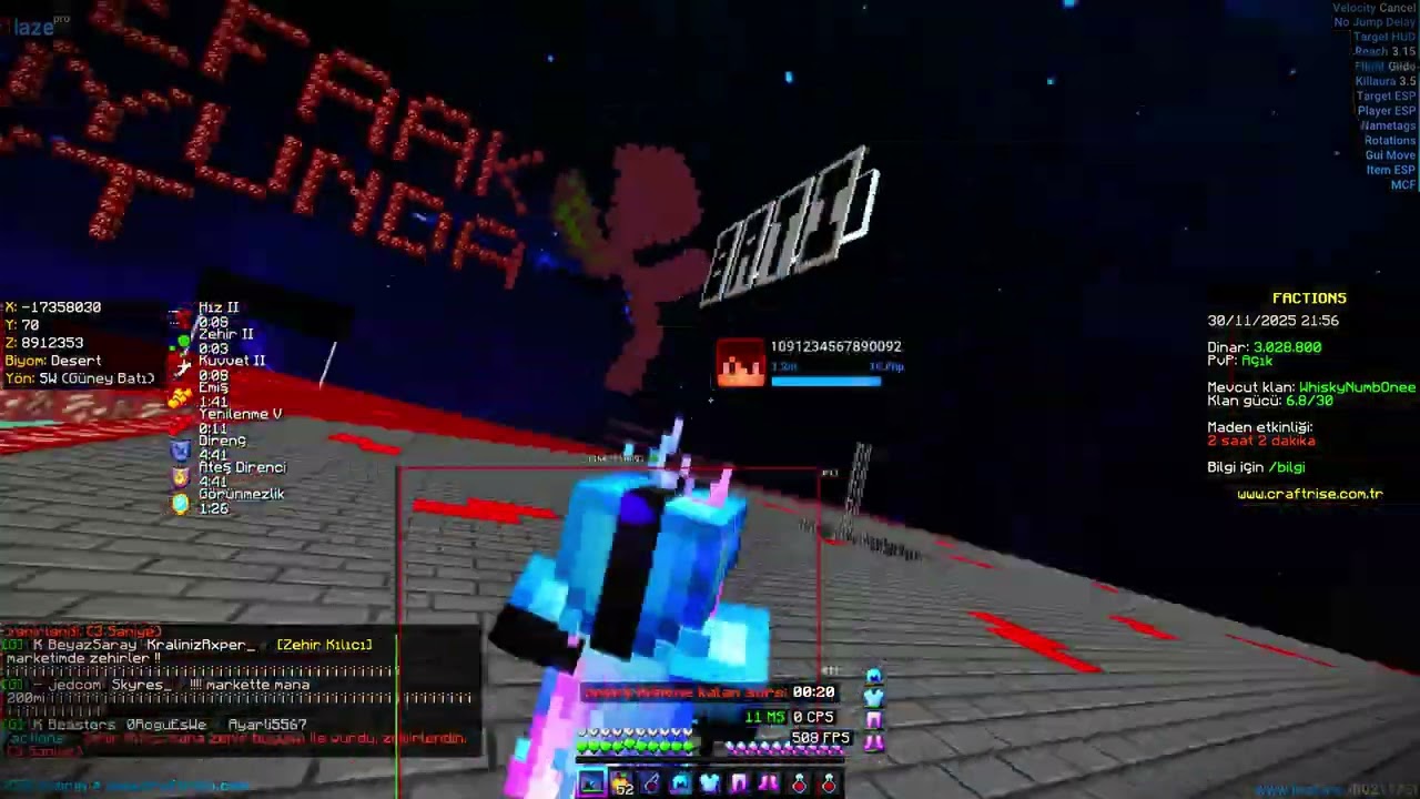 Craftrise Factions / KayKay - Edit Avı #craftrise #factions #vs Laze Pro
