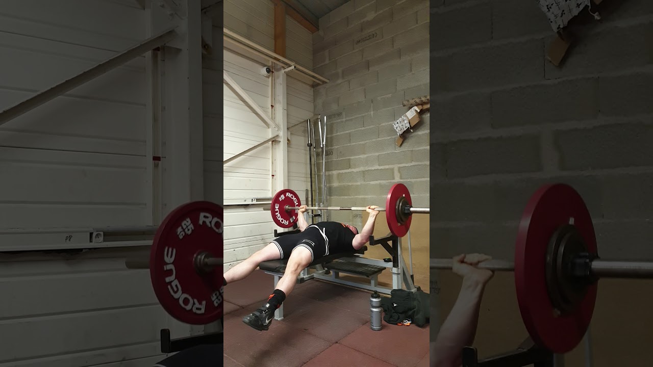 Bench Press With Feet Up 85kg x12 8 YouTube