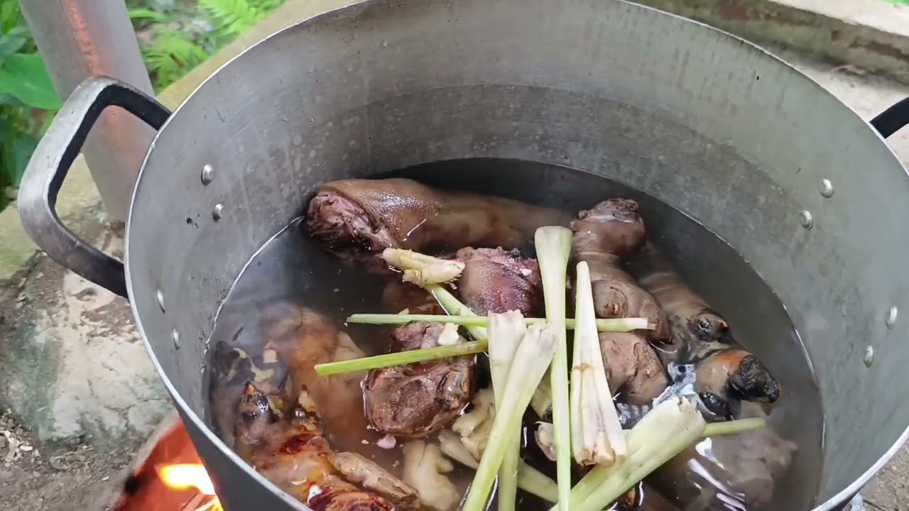 Móng giò hầm thuốc bắc ngon không cưỡng nổi