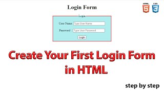 Create Login Form in HTML | How to Create Login Form | Login Form | #login_form