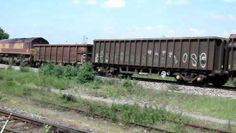 DB Schenker Class 66 66060 Passing Didcot Parkway Working A Stone Train With A 2 Tone