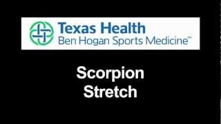 267 Scorpion Stretch -- Texas Health Ben Hogan Sports Medicine Exercises