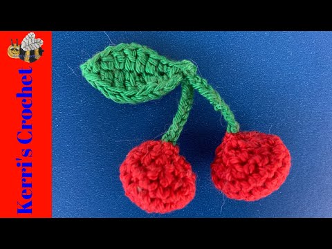 Crochet Cherry Bunch Tutorial - Beginner Crochet Tutorial