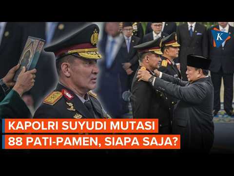 Dua Hari Dilantik, Kapolri Suyudi Mutasi 88 Perwira Tinggi dan Pamen