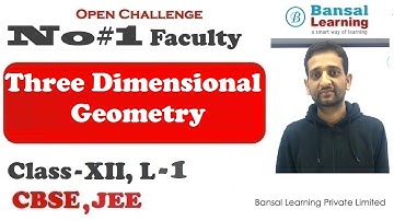 Three Dimensional Geometry L-1, Math