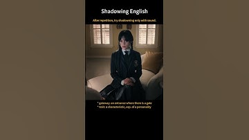 [Shadowing English] No one is trying to trap you. #wednesday S1E2-011