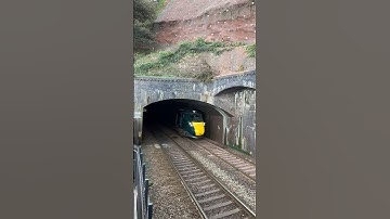 GWR class 800 flying out of Kennaway tunnel on the Plymouth to Paddington -802104