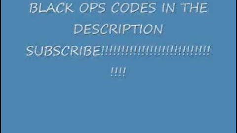BLACK OPS WII HACK CODES (UPDATED 1/19/11)