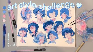 *.･ art style challenge ♡ / ¿cómo encontrar tu estilo? w/ebac