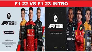 F1 22  Vs F1 23 intro comparison #f1 #f12022 #f12023