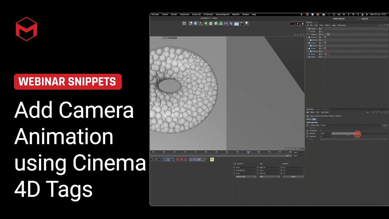 Create Camera Animation using Cinema 4D Tags - YouTube