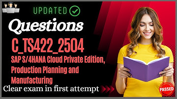 SAP C_TS422_2504  Certification Questions and Study Material [Latest]
