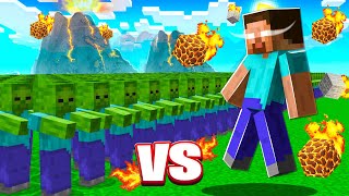 1000 ZOMBIES vs HEROBRINE (Minecraft Mob Battle)