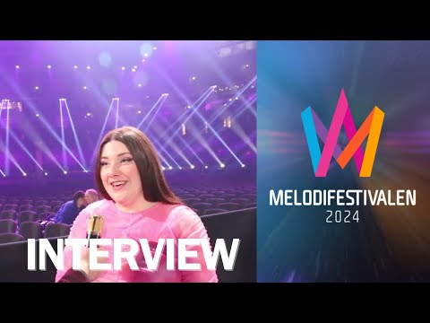 Annika Wickihalder - "Light" Interview ( Melodifestivalen 2024 Grand Final Genrep)