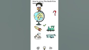 How to arrive the north pole immediately #brainout #brainoutlevel1 #shorts
