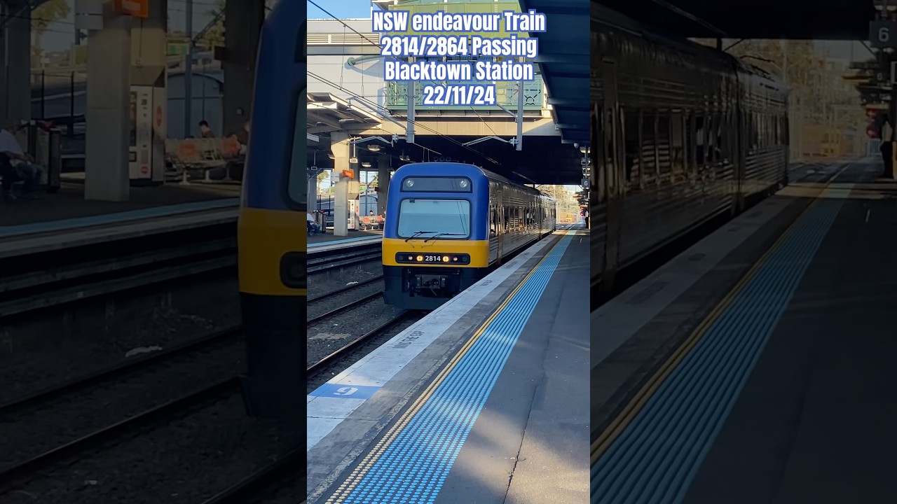 NSW TrainLink Endeavour 2814/2864 Passing Blacktown Station Australia 22/11/24 