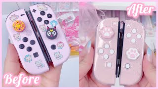 Custom Pink Nintendo Switch Joy Cons - Shell Replacement by ExtremeRate